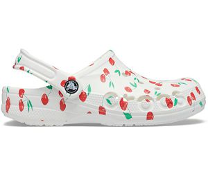 Crocs Baya Seasonal Printed Træsko Dame Hvide Rød Grøn | 04CNKMREF