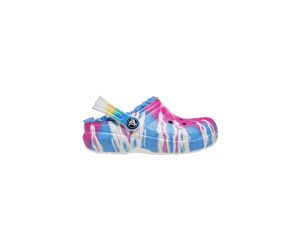 Crocs Classic Forede Tie-Dye Graphic Tøfler Pige Blå | 50GVORFHJ