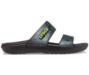 Crocs Classic Glitter Sandaler Herre Sort | 41JHNVQIC