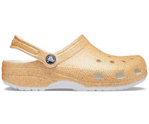Crocs Classic Glitter Træsko Dame Guld Hvide | 76HPBUEMI