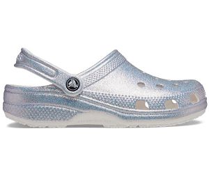 Crocs Classic Glitter Træsko Dame Sølv | 31XJPVAMZ