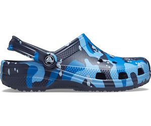 Crocs Classic Printed Camo Træsko Dame Blå Grå | 32ZQYSCGH