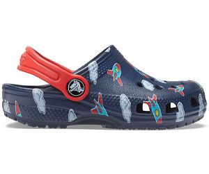 Crocs Classic Printed Træsko Drenge Mørkeblå | 20AIZNPKG