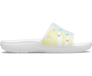Crocs Classic Tie-Dye Graphic Badesandaler Herre Hvide | 92ULYPXMB