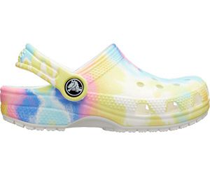 Crocs Classic Tie-Dye Graphic Træsko Pige Hvide | 84BIUDRGZ