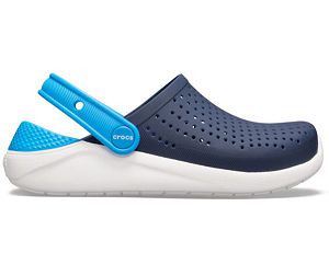 Crocs LiteRide™ Træsko Pige Mørkeblå Blå Hvide | 68MUVNKOI