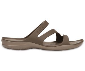 Crocs Swiftwater™ Badesandaler Dame Brune | 13KBISWDF