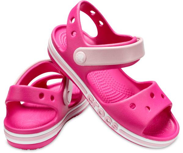 Crocs Bayaband Sandaler Drenge Lyserød Hvide | 15CNVRLWZ