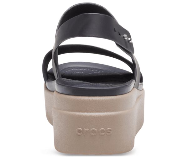Crocs Brooklyn Low Kilehæl Sko Dame Sort Beige | 64ORHXQIZ