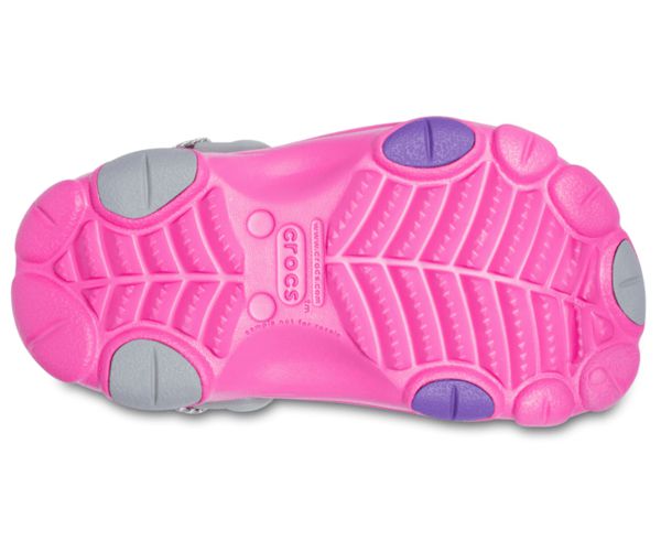 Crocs Classic All-Terrain Træsko Drenge Lyserød Grå Lilla | 15FVHANZX