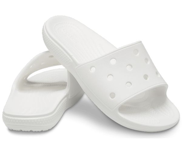Crocs Classic Badesandaler Dame Whirte | 45FJWTILZ