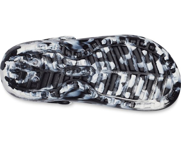 Crocs Classic Forede Marbled Fuzz Herre Hvide Sort | 65VRPNWYH