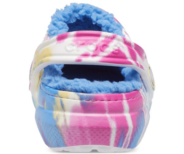 Crocs Classic Forede Tie-Dye Fuzz Herre Blå | 19EPKXBSG