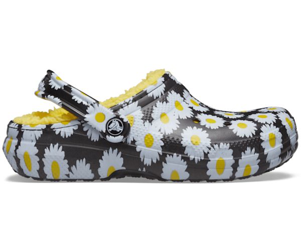 Crocs Classic Forede Vacay Vibes Fuzz Herre Sort Gul Hvide | 13INWPLAS