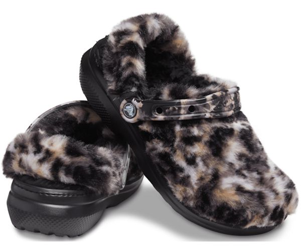 Crocs Classic Fur Sure Træsko Herre Sort Brune | 61WTIABMP