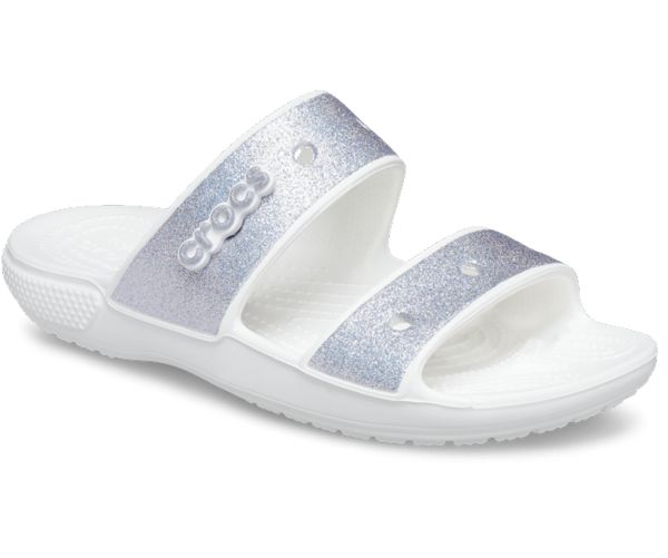 Crocs Classic Glitter Sandaler Herre Hvide | 36HGJOMZC