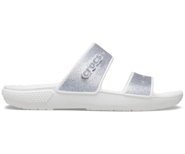 Crocs Classic Glitter Sandaler Herre Hvide | 36HGJOMZC