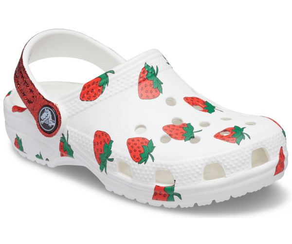 Crocs Classic Mad Print Træsko Drenge Hvide Rød Grøn | 43EITVMQO