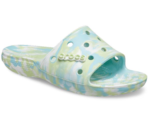 Crocs Classic Marbled Badesandaler Herre Blå Hvide | 40PXEGFDC