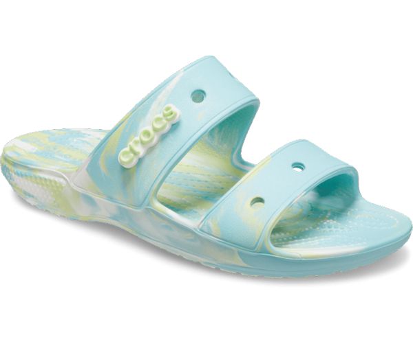 Crocs Classic Marbled Sandaler Herre Blå | 03GZVQNMF