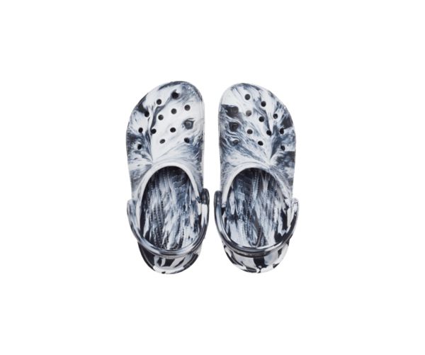 Crocs Classic Marbled Træsko Dame Hvide Sort | 06HWULFGC