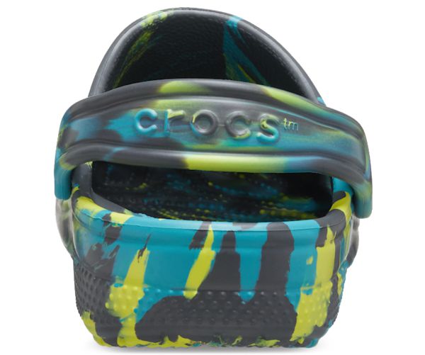 Crocs Classic Marbled Træsko Pige Sort | 58DXZPKNY
