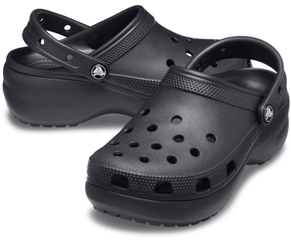 Crocs Classic Platform Kilehæl Sko Dame Sort | 84HGVKDPS