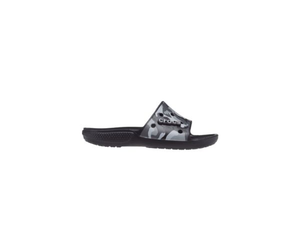 Crocs Classic Printed Camo Badesandaler Dame Sort Hvide | 84VDWOKTZ