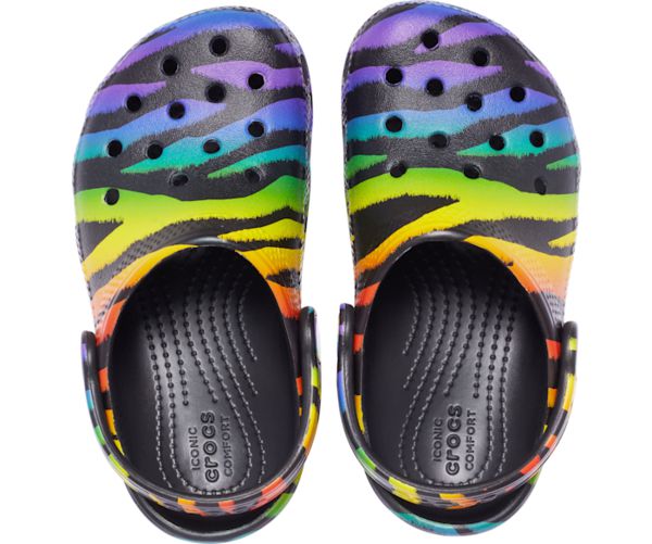 Crocs Classic Seasonal Print Træsko Drenge Sort | 37GOKEXIL