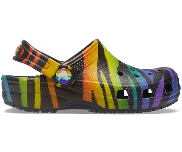 Crocs Classic Seasonal Print Træsko Drenge Sort | 37GOKEXIL