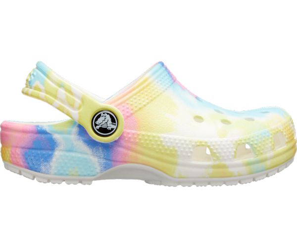 Crocs Classic Tie-Dye Graphic Træsko Drenge Hvide | 38MVJRWHU