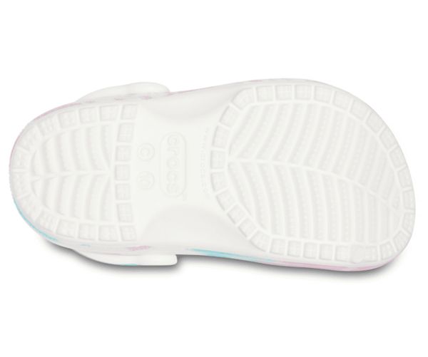 Crocs Classic Tie-Dye Graphic Træsko Pige Hvide | 43ZSCJWEM