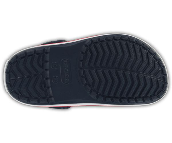 Crocs Crocband™ Træsko Pige Mørkeblå Hvide Rød | 68ZAOQVCY