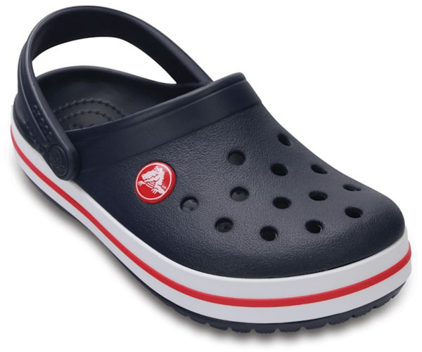 Crocs Crocband™ Træsko Pige Mørkeblå Hvide Rød | 68ZAOQVCY