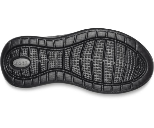 Crocs LiteRide™ Pacer Sneakers Drenge Sort | 72EBZUVRO