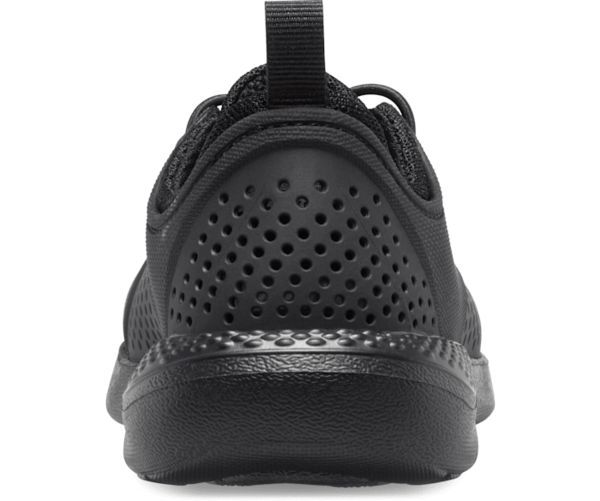 Crocs LiteRide™ Pacer Sneakers Drenge Sort | 72EBZUVRO